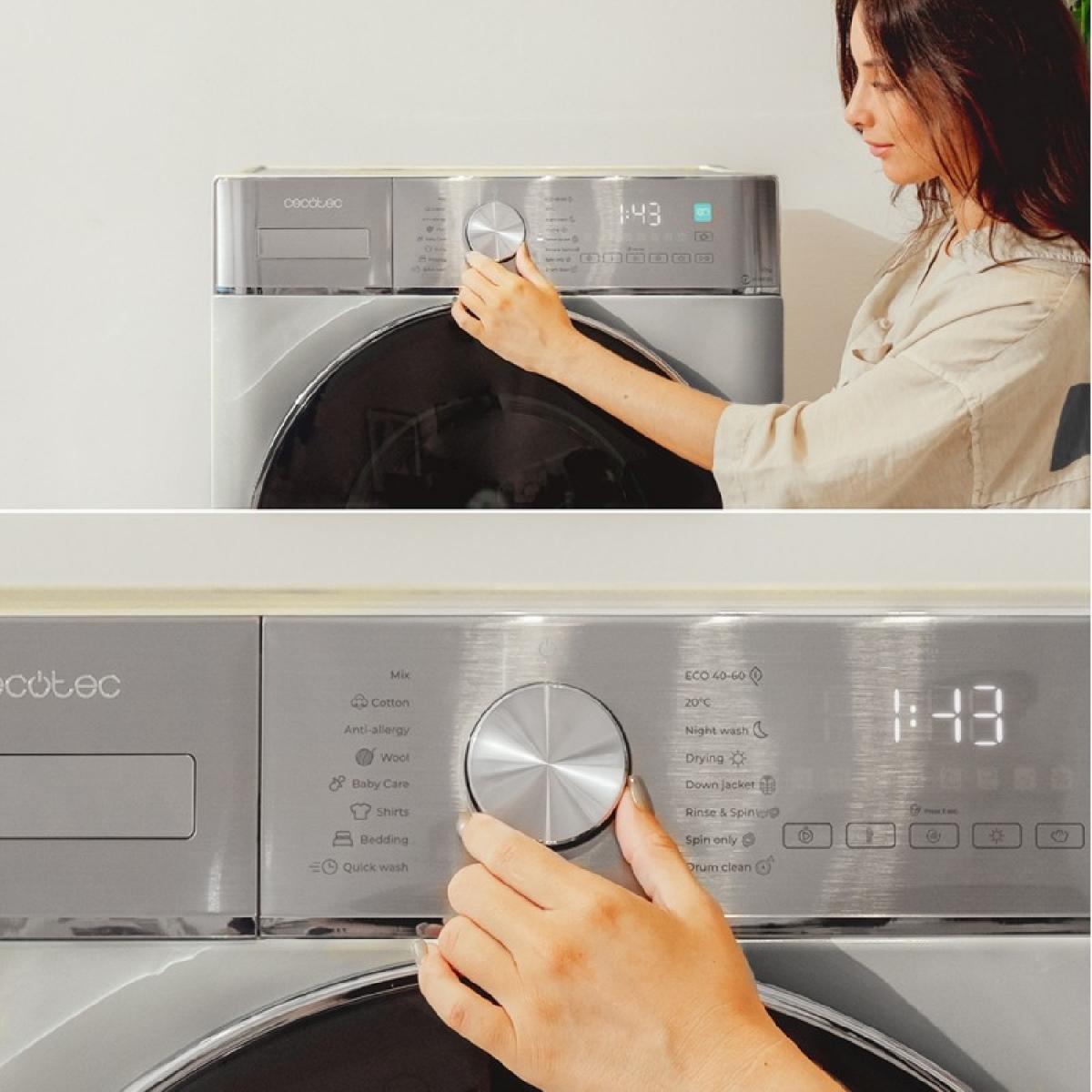 Cecotec Lavadoras secadoras Lavadora secadora Bolero Wash&Dry 8580 Inverter Steel B