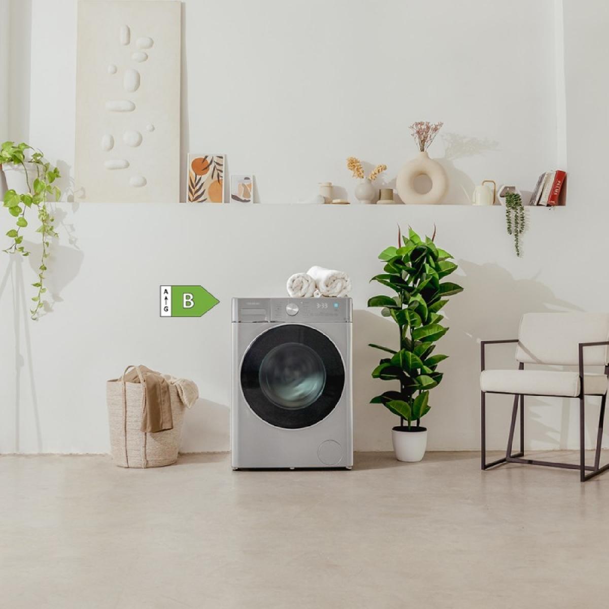 Cecotec Lavadoras secadoras Lavadora secadora Bolero Wash&Dry 8580 Inverter Steel B