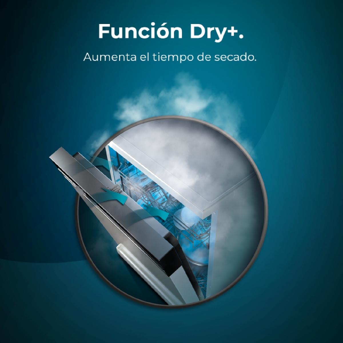 Cecotec Lavavajillas 60 CM Lavavajillas Bolero Aguazero 6100 Dark E