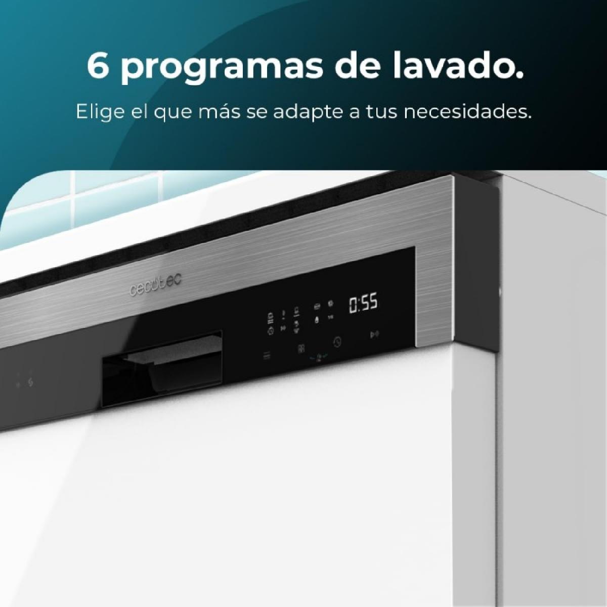 Cecotec Lavavajillas 60 CM Lavavajillas Bolero Aguazero 6500 C
