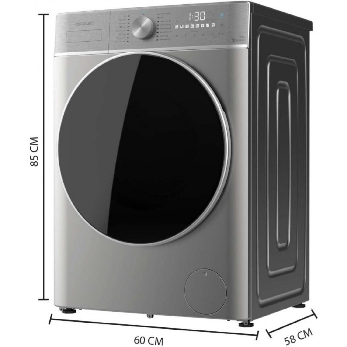 Cecotec Lavadoras de carga frontal Lavadora Bolero DressCode 10800 Inverter Steel A
