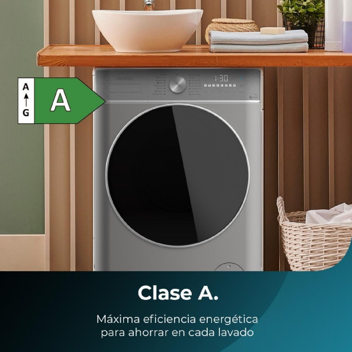 Cecotec Lavadoras de carga frontal Lavadora Bolero DressCode 10800 Inverter Steel A