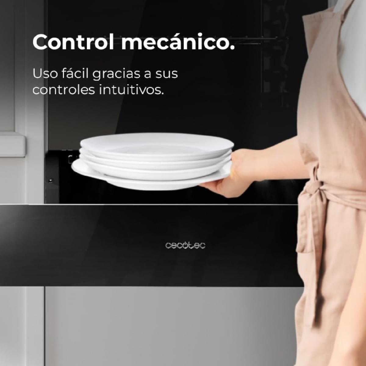Cecotec Calientaplatos Bolero Hexa WD Glass Black