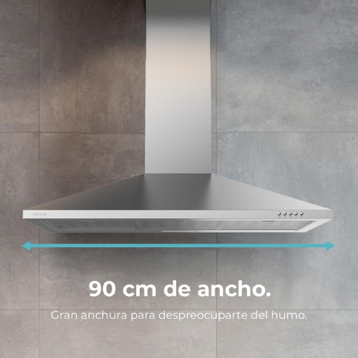 Cecotec Campanas pirámide Bolero Flux PM 903500 Inox B