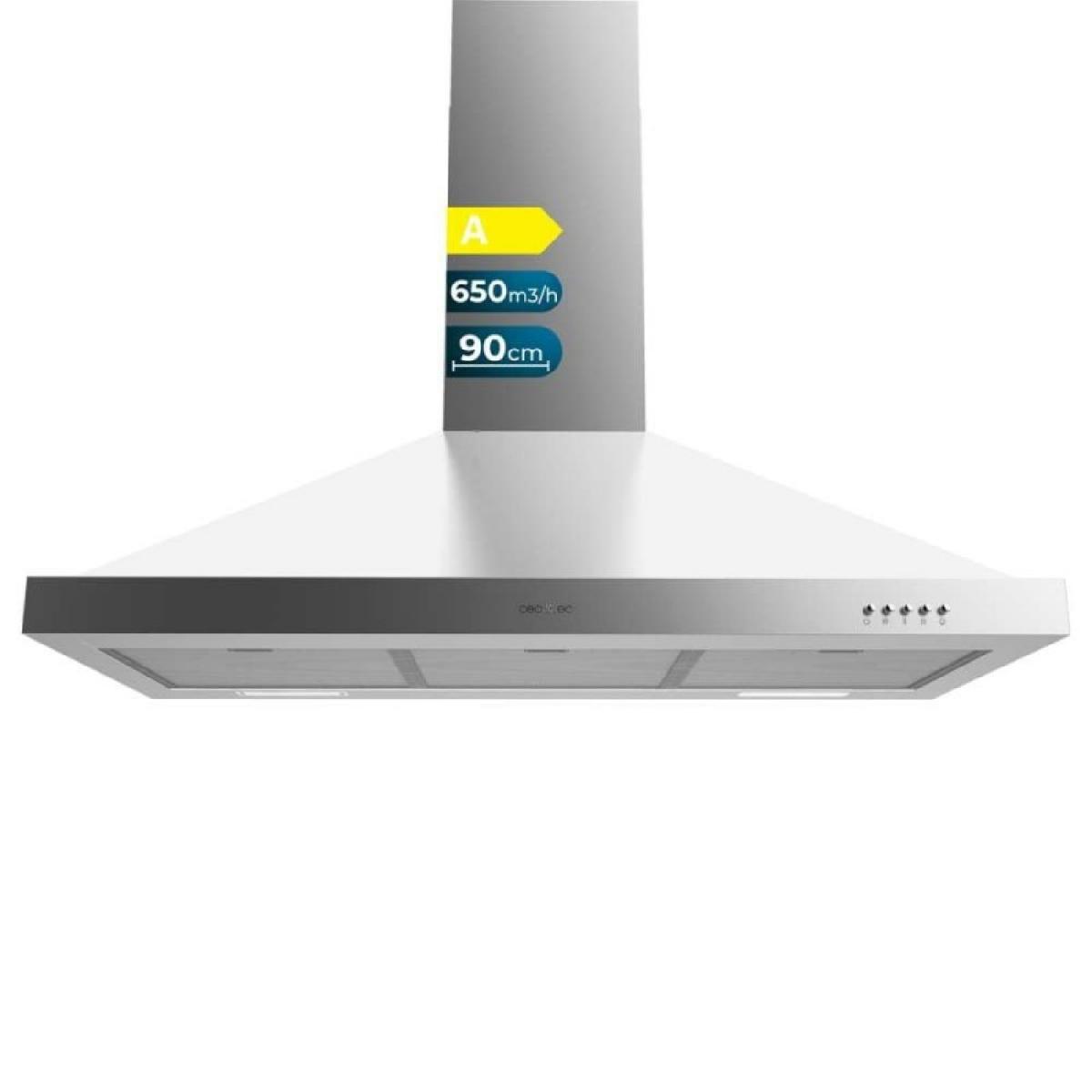 Cecotec Campanas pirámide Bolero Flux PM 906500 Inox A