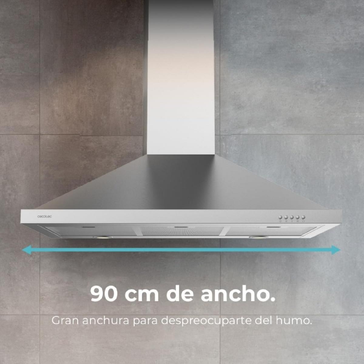 Cecotec Campanas pirámide Bolero Flux PM 906500 Inox A