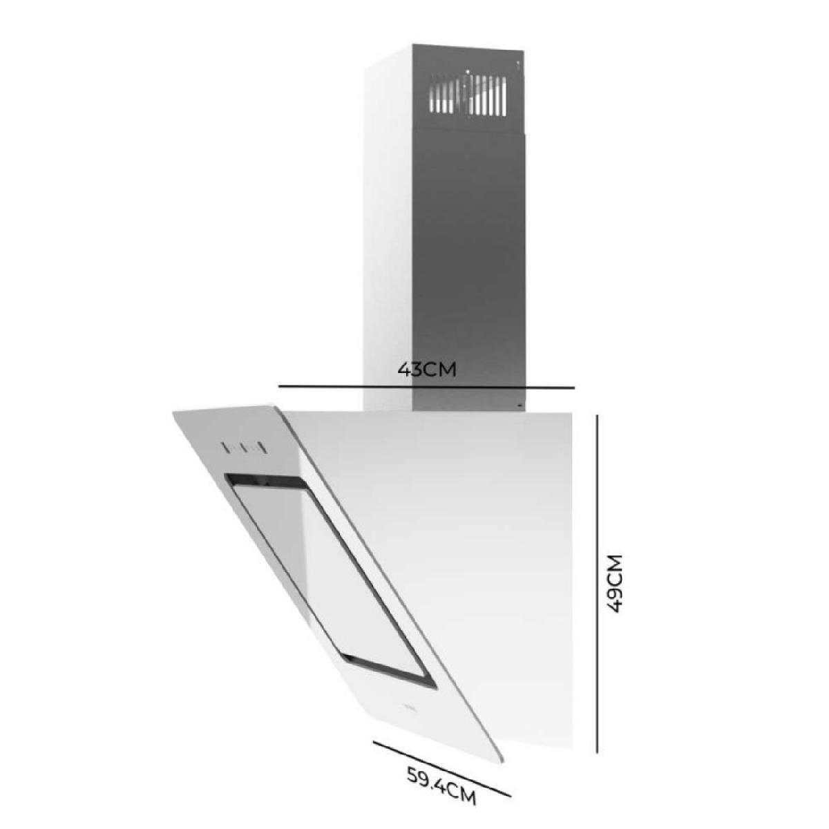 Cecotec Campanas decorativas Bolero Flux DT 608002 Glass White A++