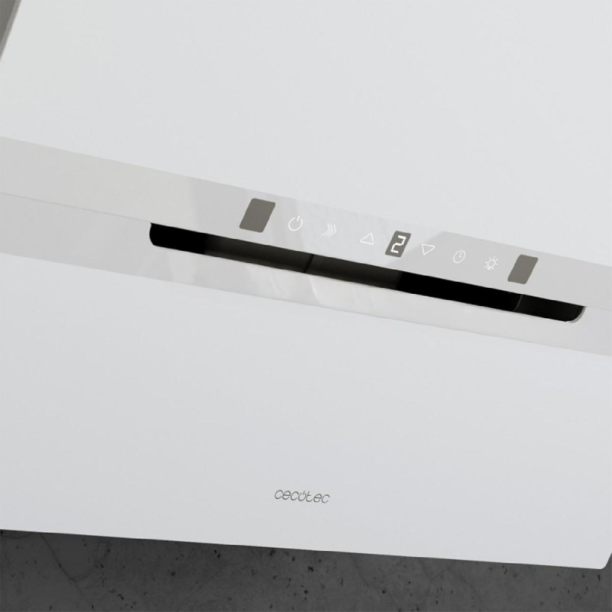 Cecotec Campanas decorativas Bolero Flux DT 608010 Glass White A++