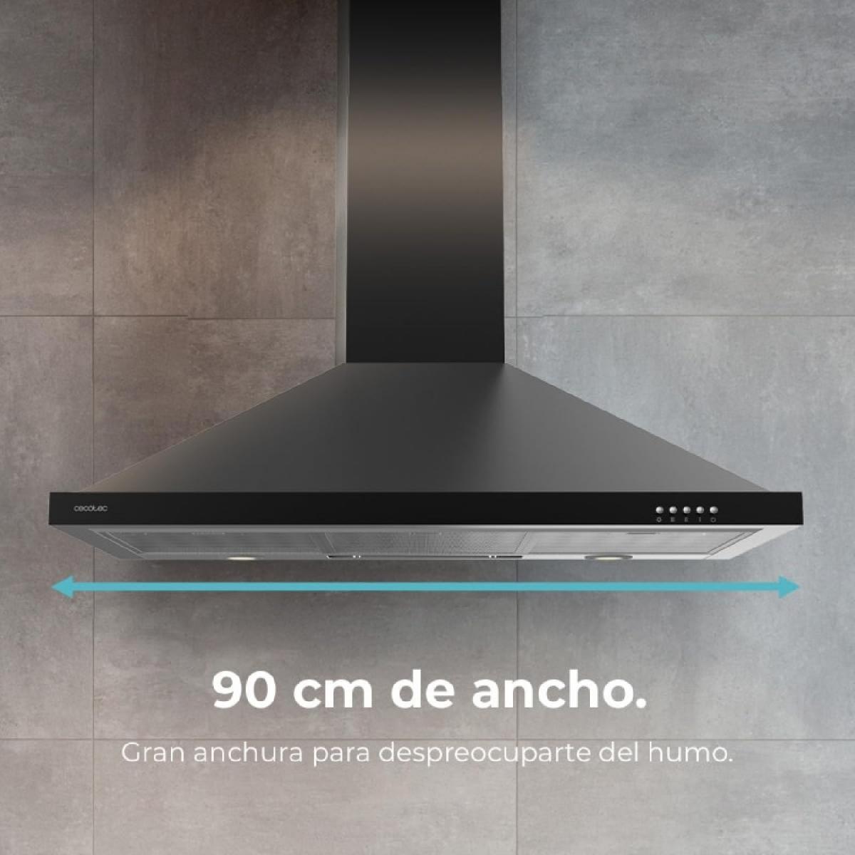 Cecotec Campanas pirámide Bolero Flux PM 604300 Black C