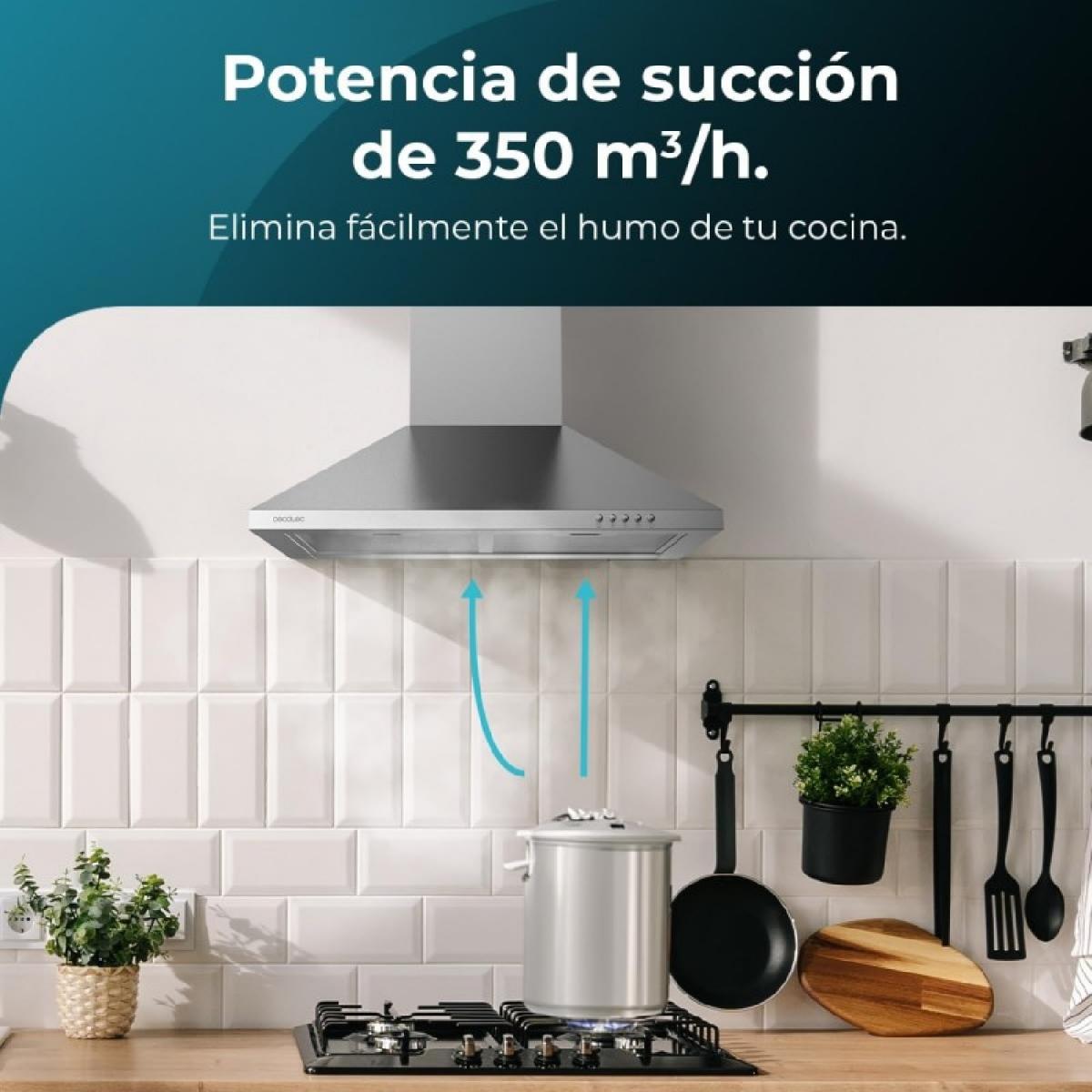 Cecotec Campanas pirámide Bolero Flux PM 603500 Inox B