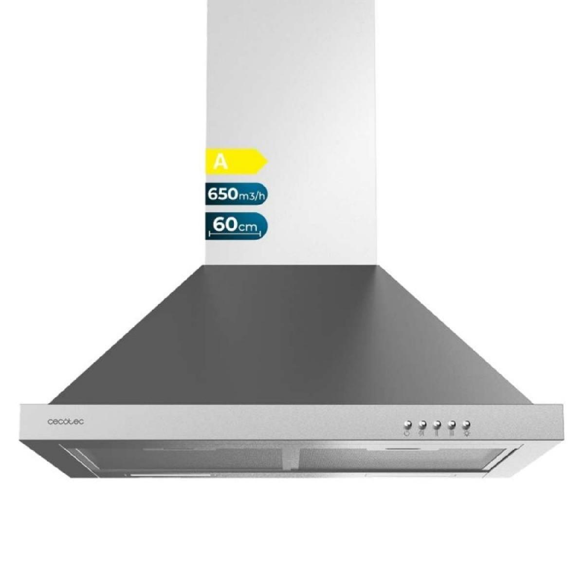 Cecotec Campanas pirámide Bolero Flux PM 606500 Inox A