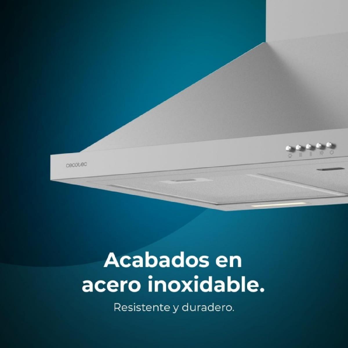 Cecotec Campanas pirámide Bolero Flux PM 606500 Inox A