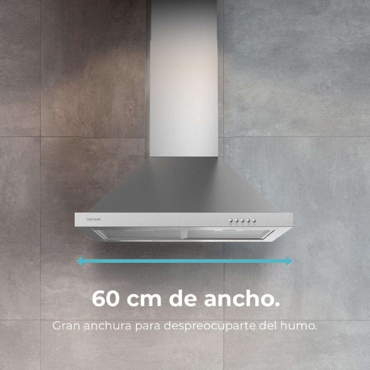Cecotec Campanas pirámide Bolero Flux PM 606500 Inox A
