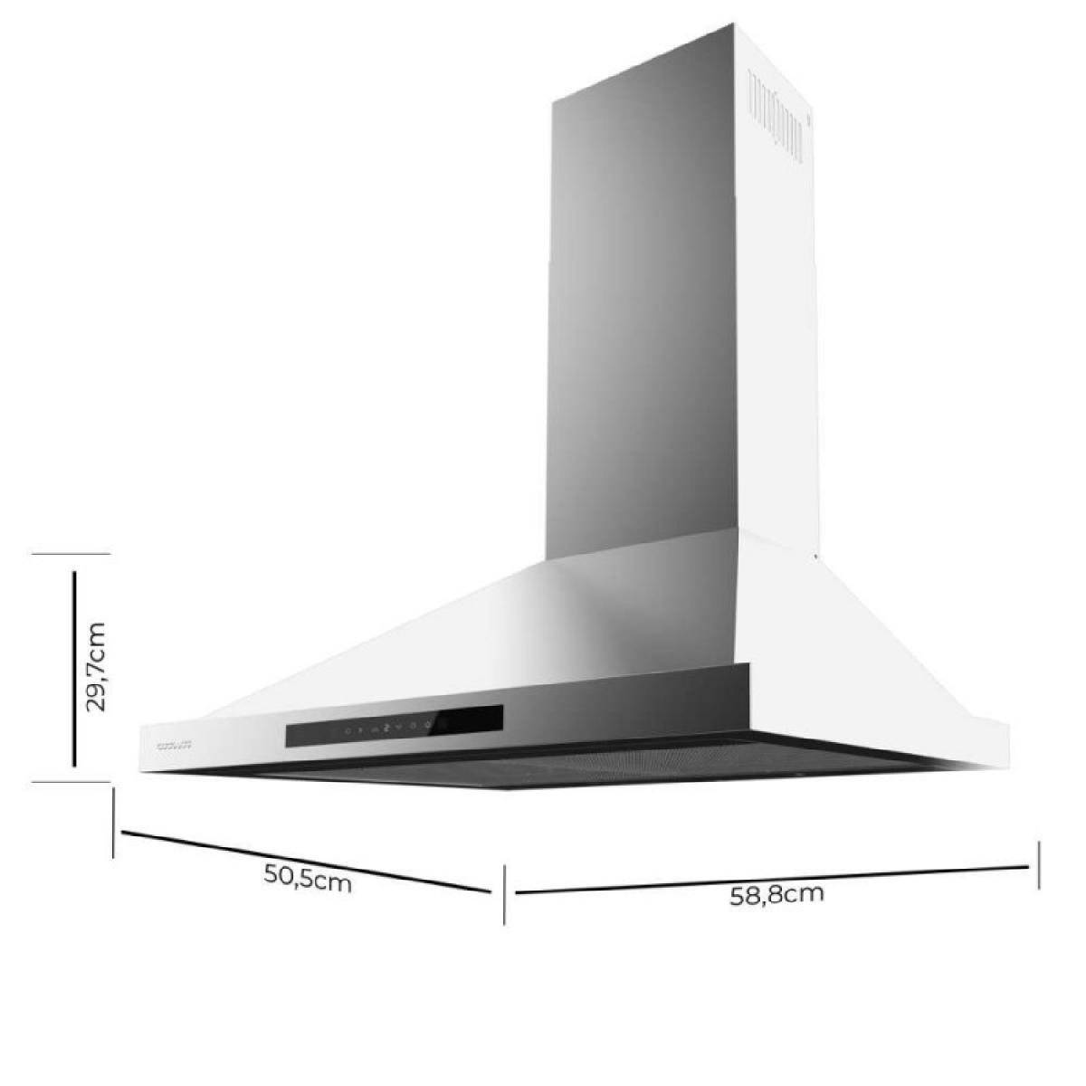 Cecotec Campanas pirámide Bolero Flux PT 605500 Inox A++