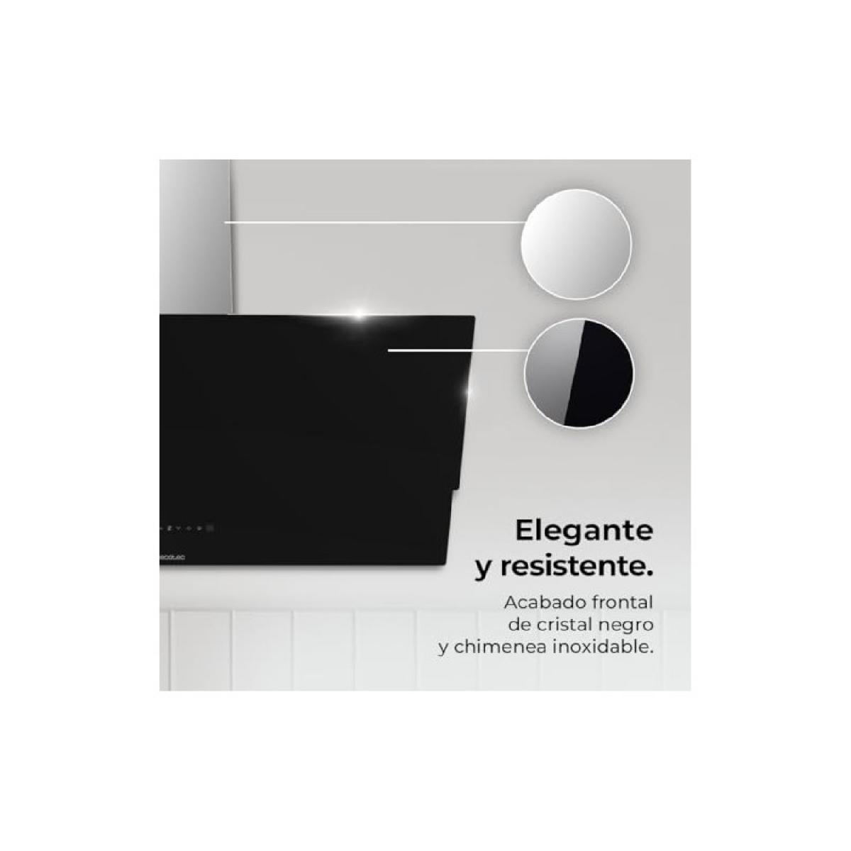 Cecotec Campanas decorativas Bolero Flux DT 908001 Glass Black A++