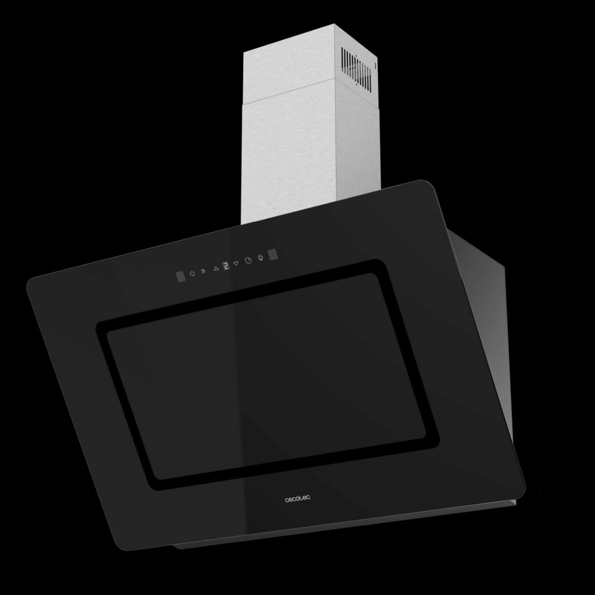Cecotec Campanas decorativas Bolero Flux DT 908002 Glass Black A++