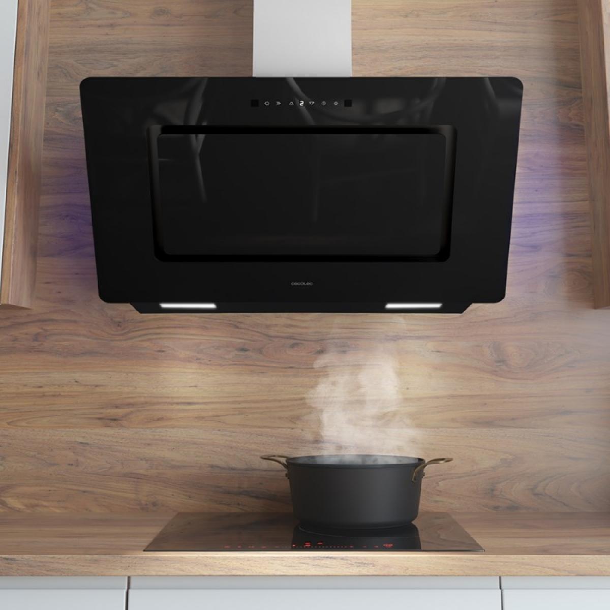 Cecotec Campanas decorativas Bolero Flux DT 908002 Glass Black A++