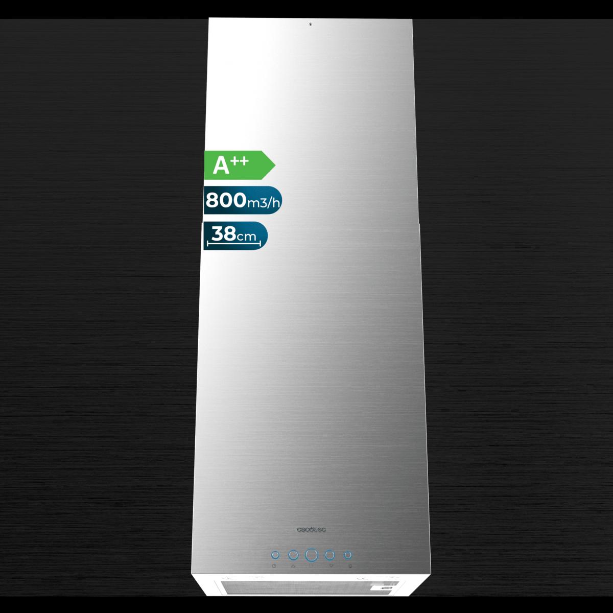 Cecotec Campanas de isla Bolero Flux ICT 388000 Inox A++