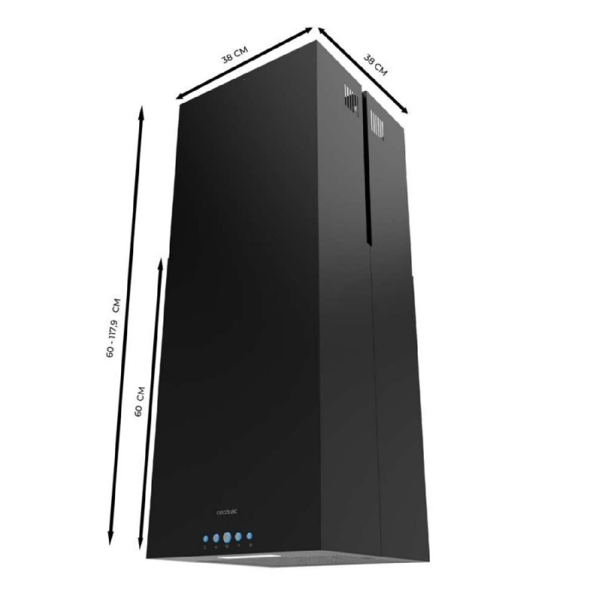 Cecotec Campanas de isla Bolero Flux ICT 388000 Black A++