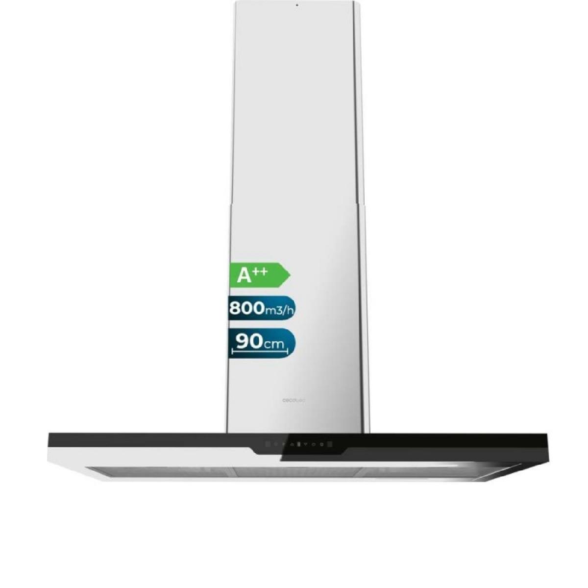 Cecotec Campanas de isla Bolero Flux ICT 908000 Glass Black A++