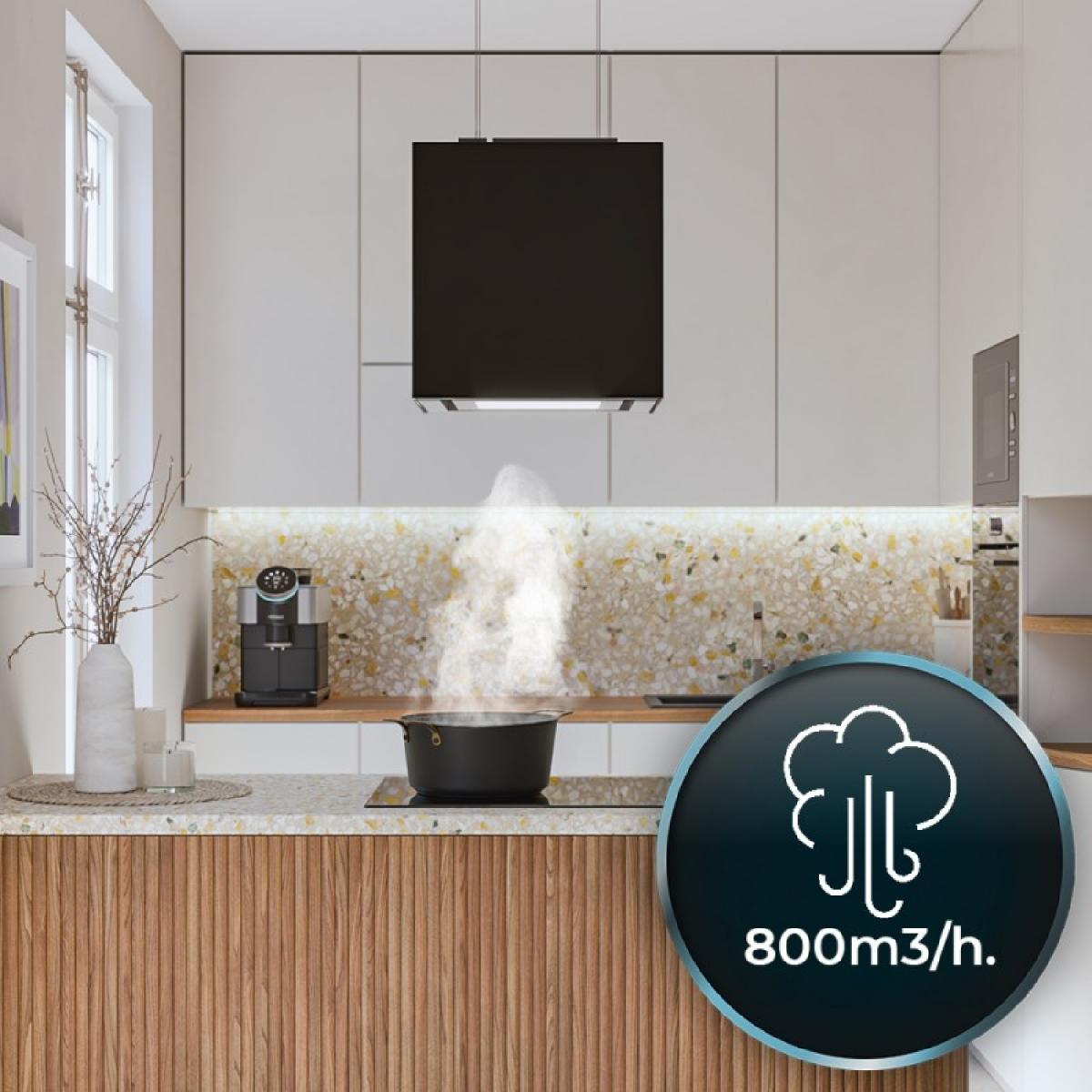 Cecotec Campanas de isla Bolero Flux CCT 448000 Glass Black A++
