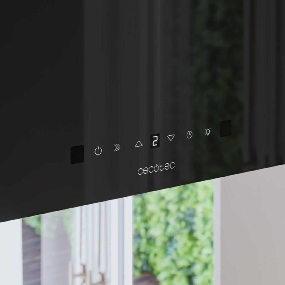 Cecotec Campanas de isla Bolero Flux CCT 448000 Glass Black A++