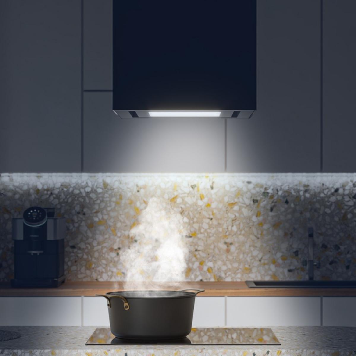 Cecotec Campanas de isla Bolero Flux CCT 448000 Glass Black A++
