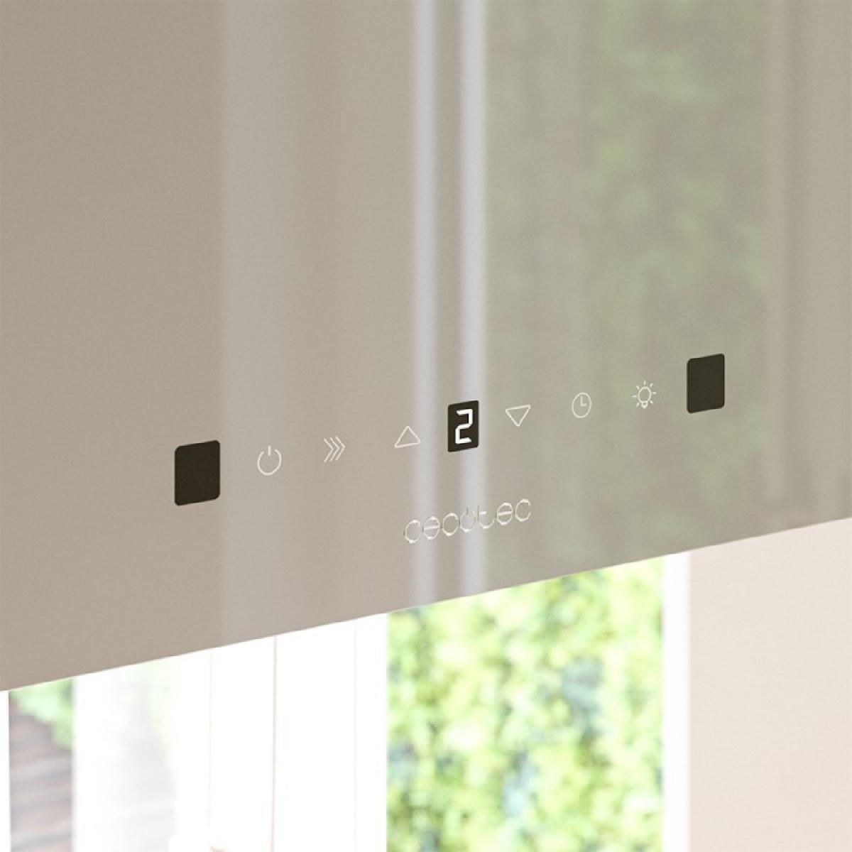 Cecotec Campanas de isla Bolero Flux CCT 448000 Glass Grey A++