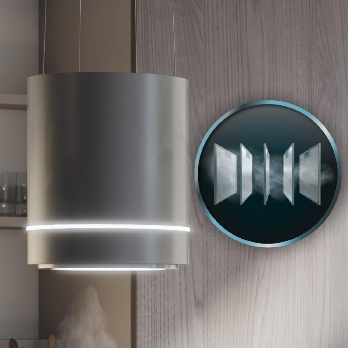 Cecotec Campanas de isla Bolero Flux CRE 448000 Inox A++