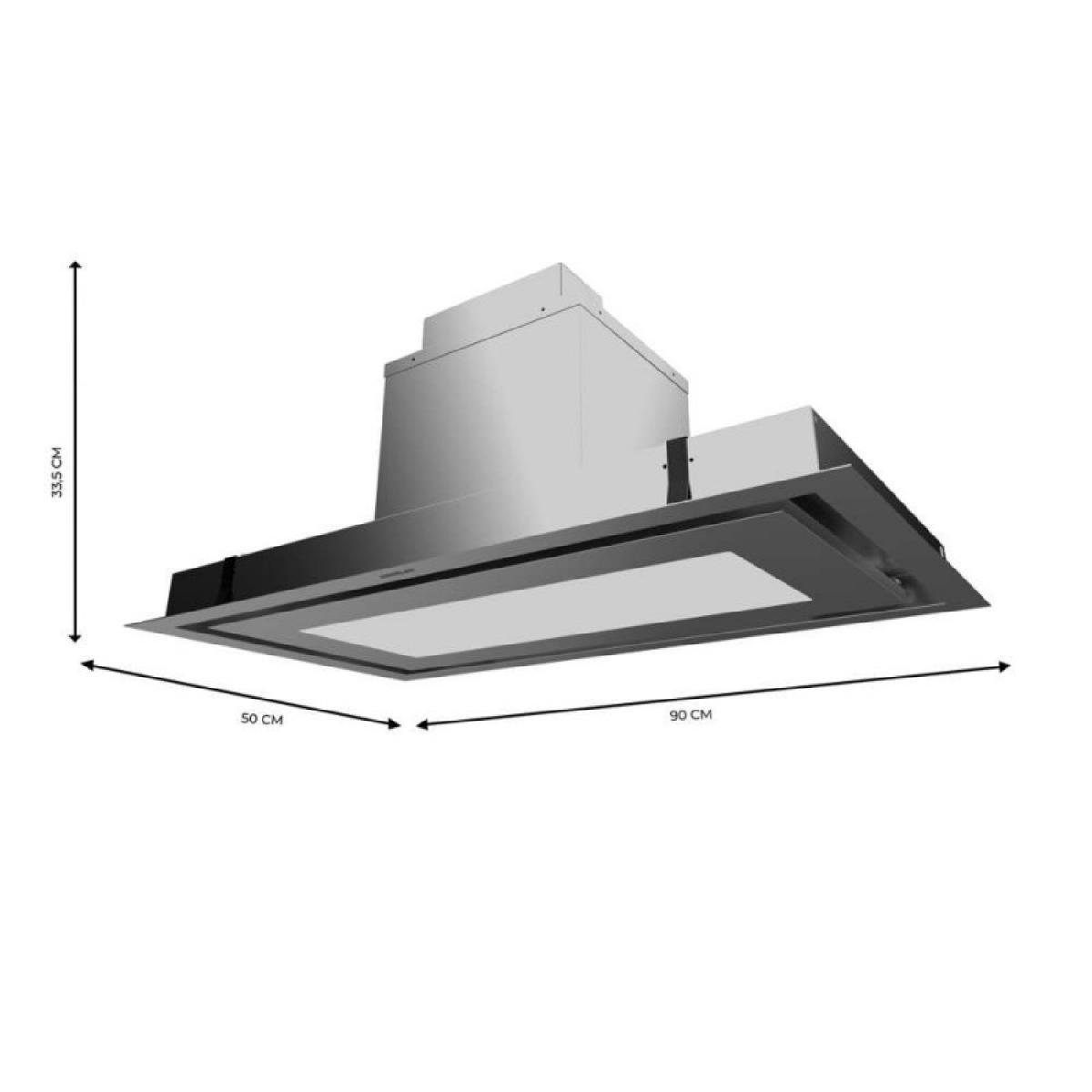 Cecotec Campanas de isla Bolero Flux TIR 908000 Inox A++