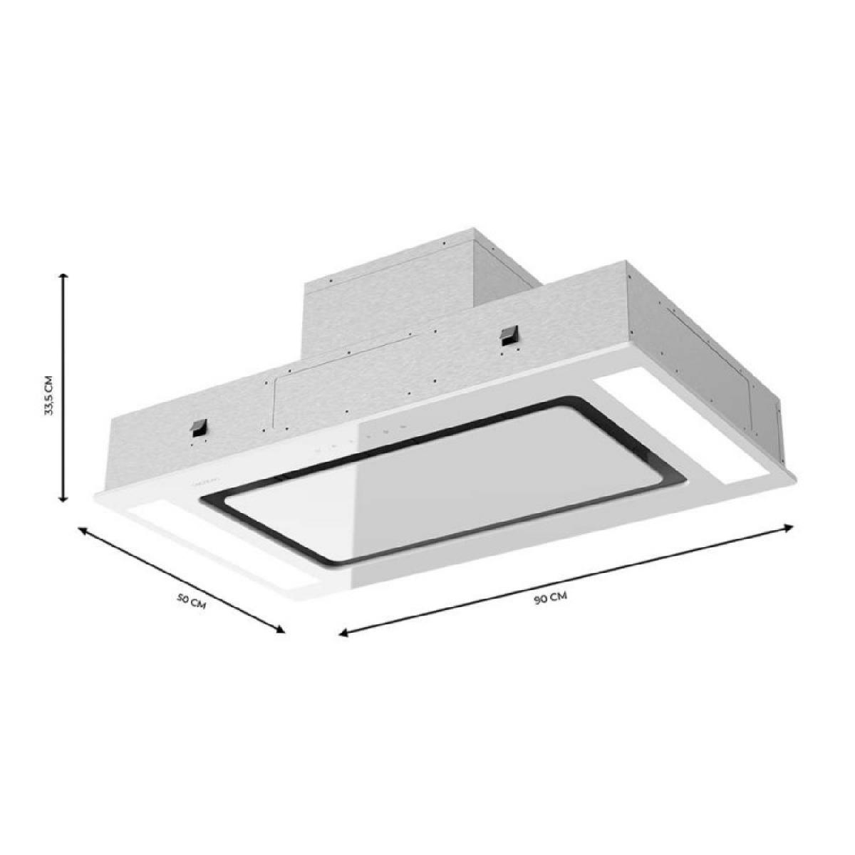 Cecotec Campanas integrables Bolero Flux TIR 908000 Glass White A++