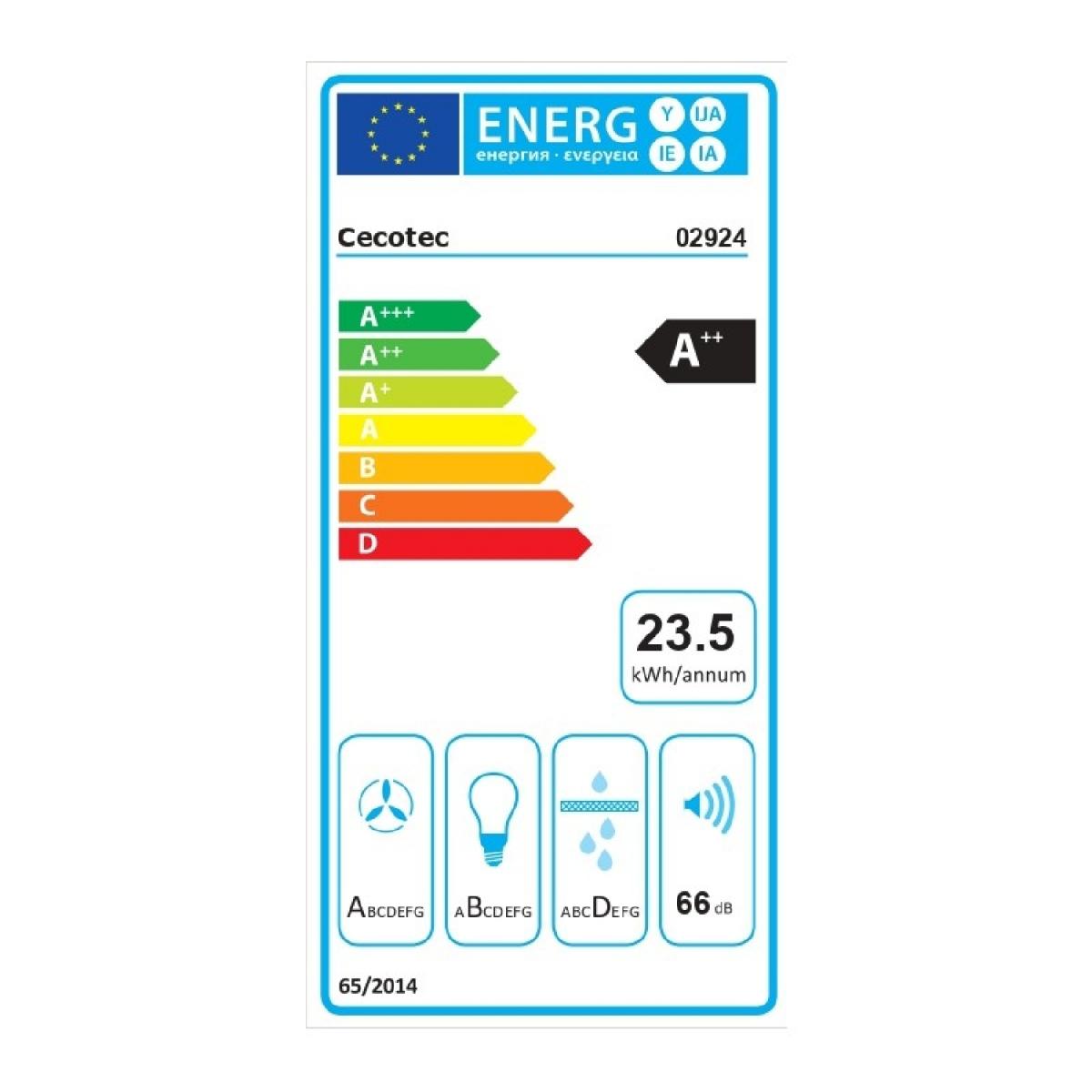 Cecotec Campanas integrables Bolero Flux TIR 908000 Glass White A++