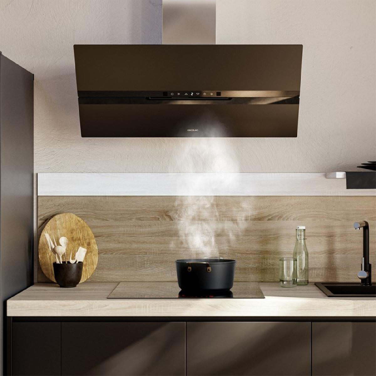 Cecotec Campanas decorativas Bolero Flux DT 908010 Glass Black A++