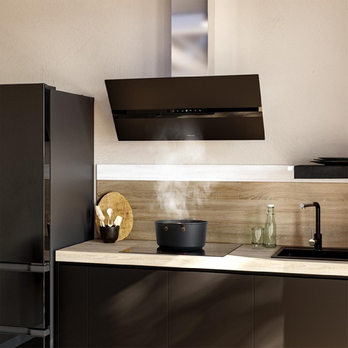 Cecotec Campanas decorativas Bolero Flux DT 908010 Glass Black A++