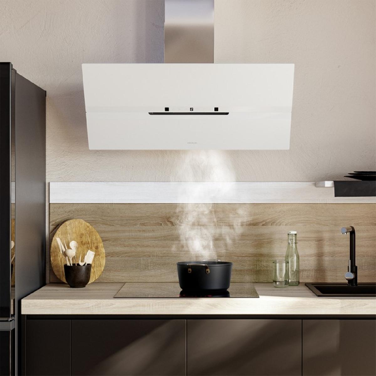 Cecotec Campanas decorativas Bolero Flux DT 908010 Glass White A++