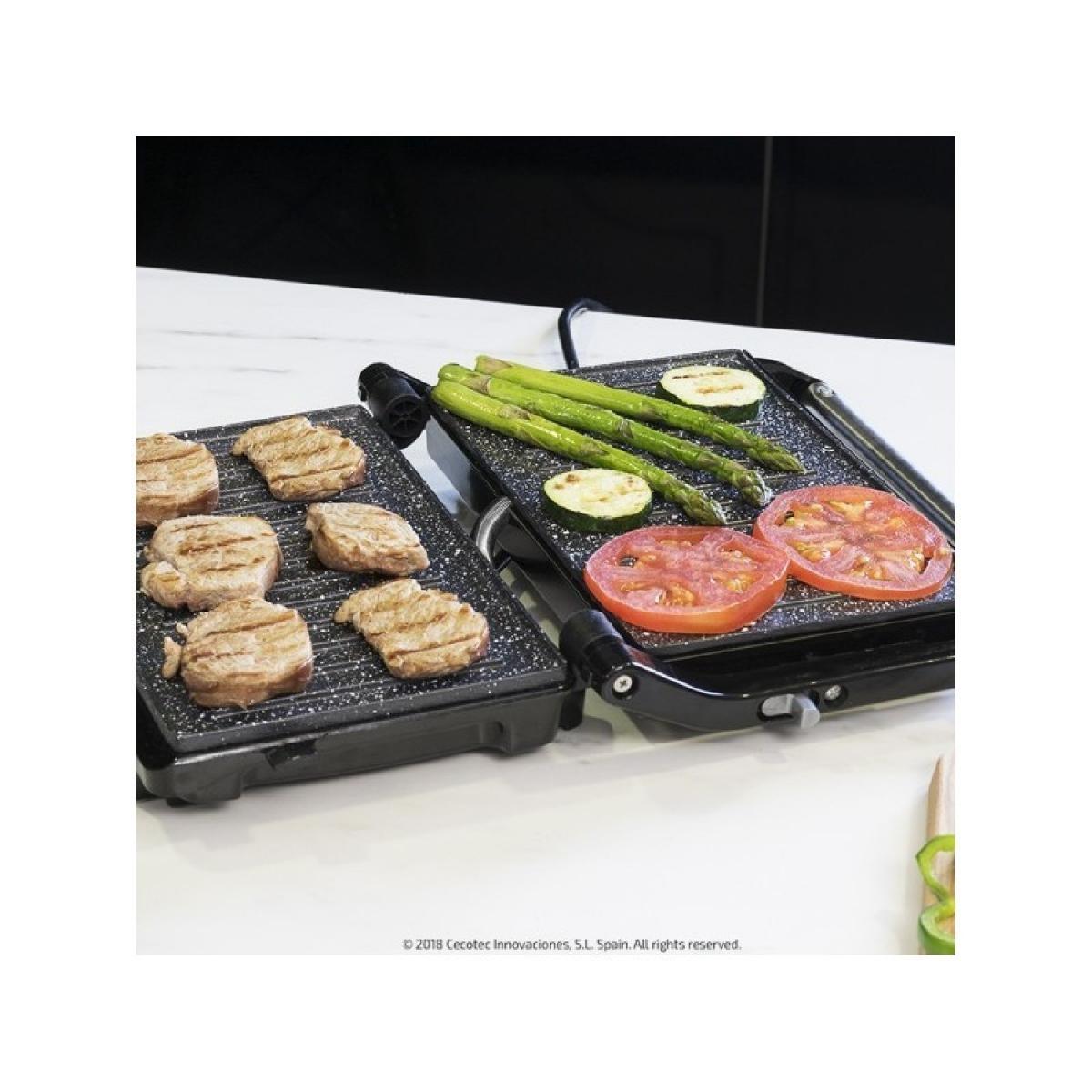 Cecotec Parrillas eléctricas Parrilla Eléctrica RockNgrill 750 Full Open