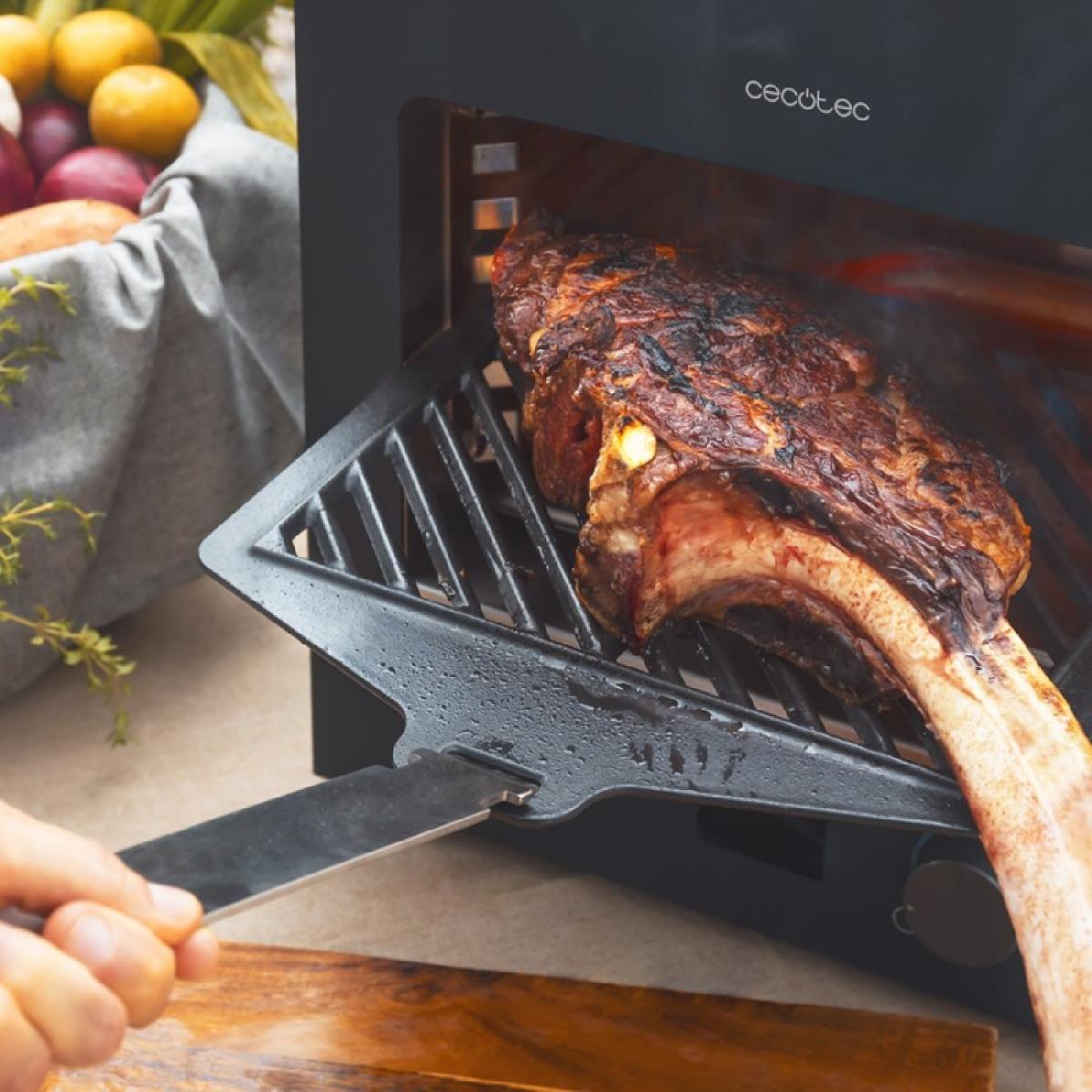 Cecotec Barbacoas eléctricas Grill De Alta Temperatura Txuletaco 8000 Inferno
