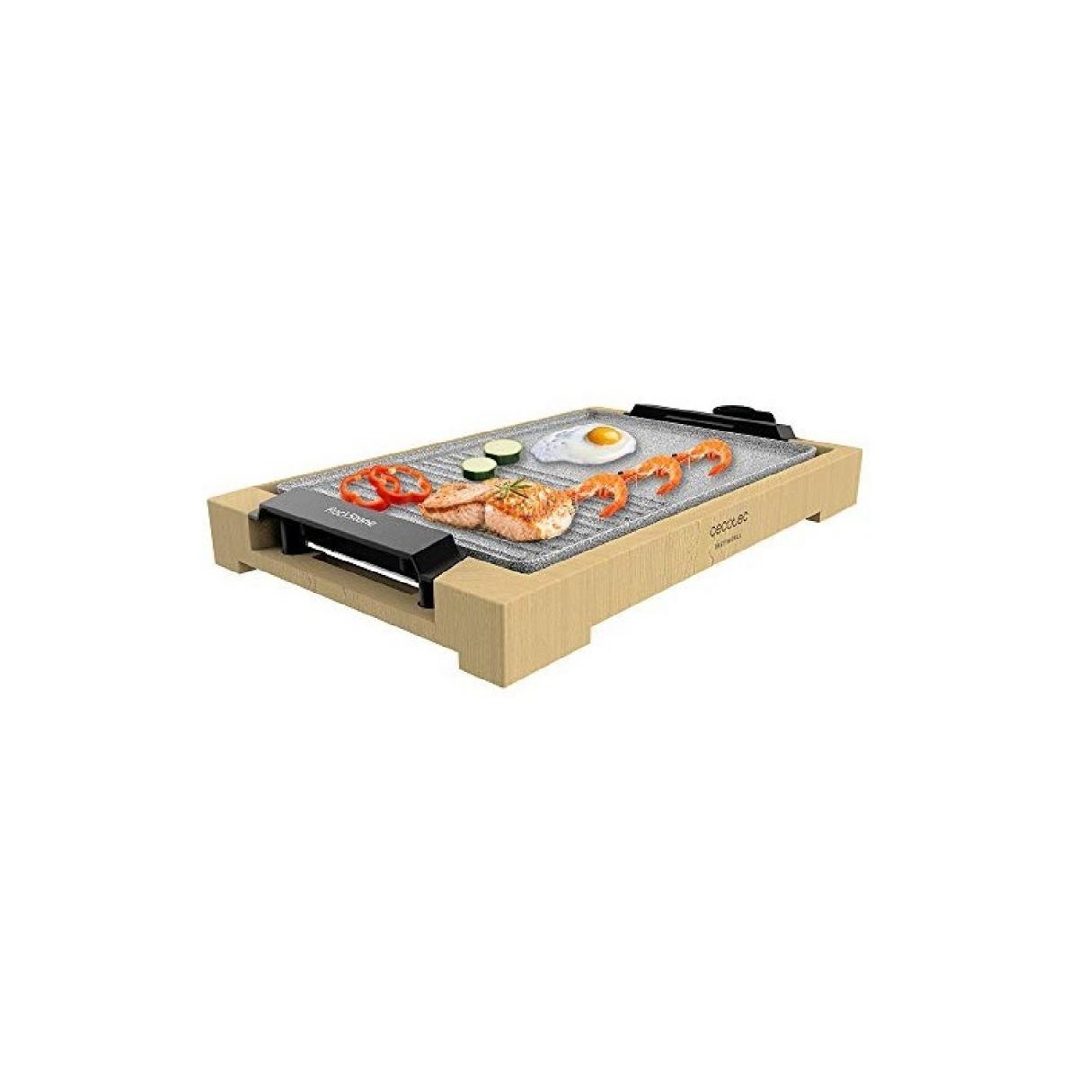 Cecotec Planchas eléctricas Plancha De Cocina Tasty&Grill 2000 Bamboo Mixstone