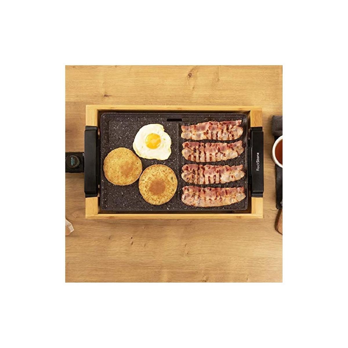Cecotec Planchas eléctricas Plancha De Cocina Tasty&Grill 2000 Bamboo Mixstone
