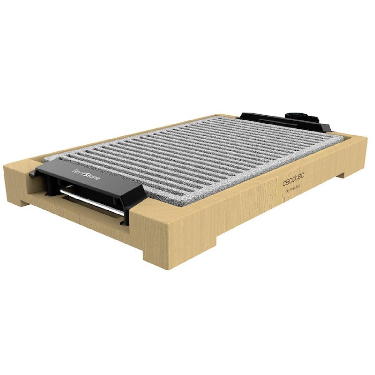 Cecotec Planchas eléctricas Plancha De Cocina Tasty&Grill 2000 Bamboo Linestone
