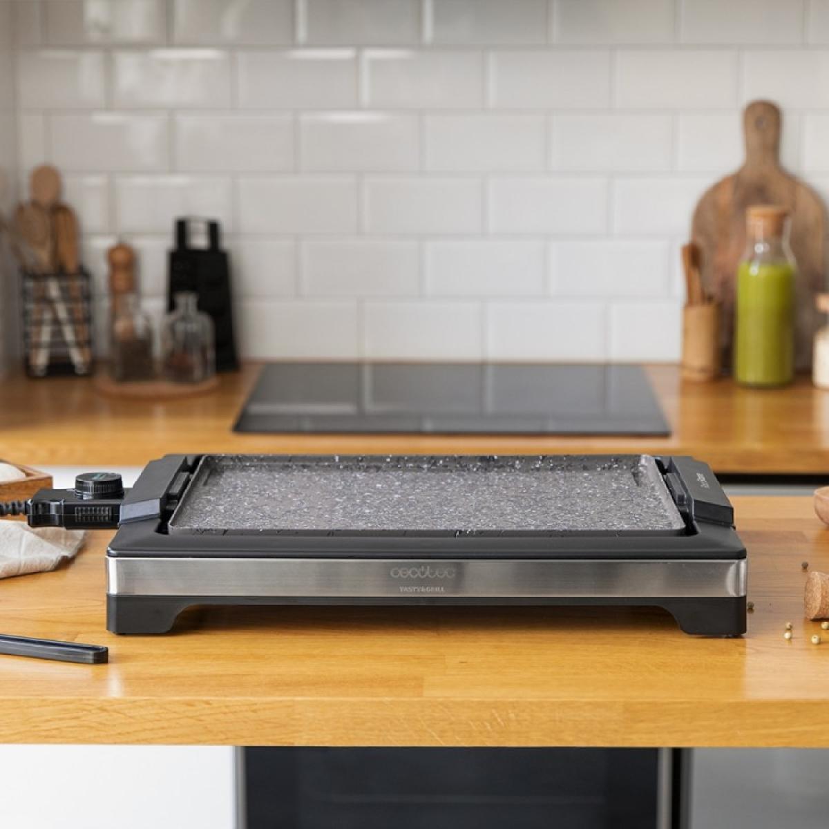 Cecotec Planchas eléctricas Plancha De Cocina Tasty&Grill 2000 Inoxstone