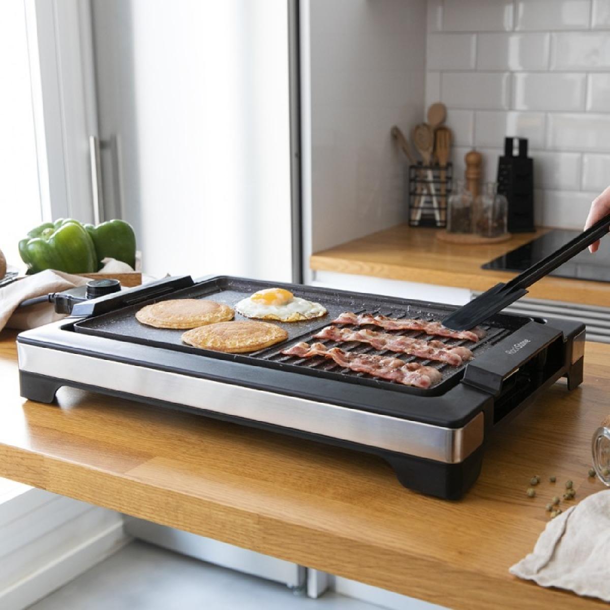 Cecotec Planchas eléctricas Pancha De Cocina Tasty&Grill 2000 Inox Mixstone