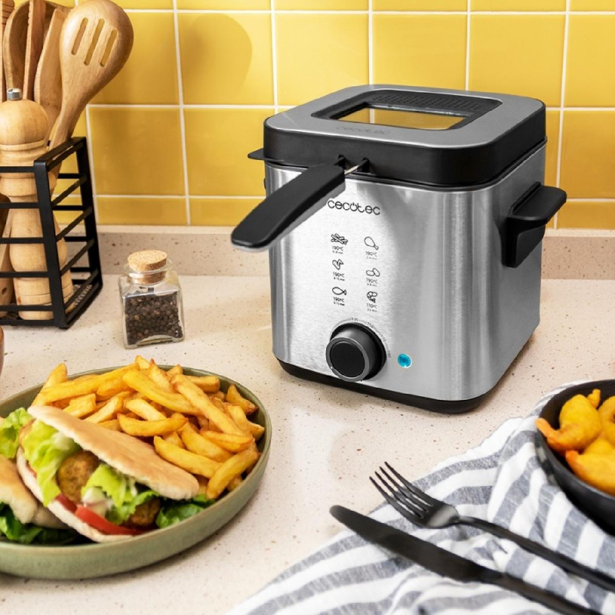 Cecotec Freidoras con aceite Freidora CleanFry Advance 1500