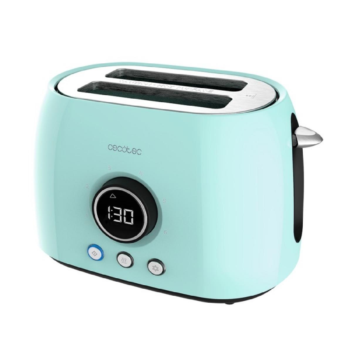 Cecotec Tostadores verticales Tostador Vertical Digital Classictoast 8000 Blue Double