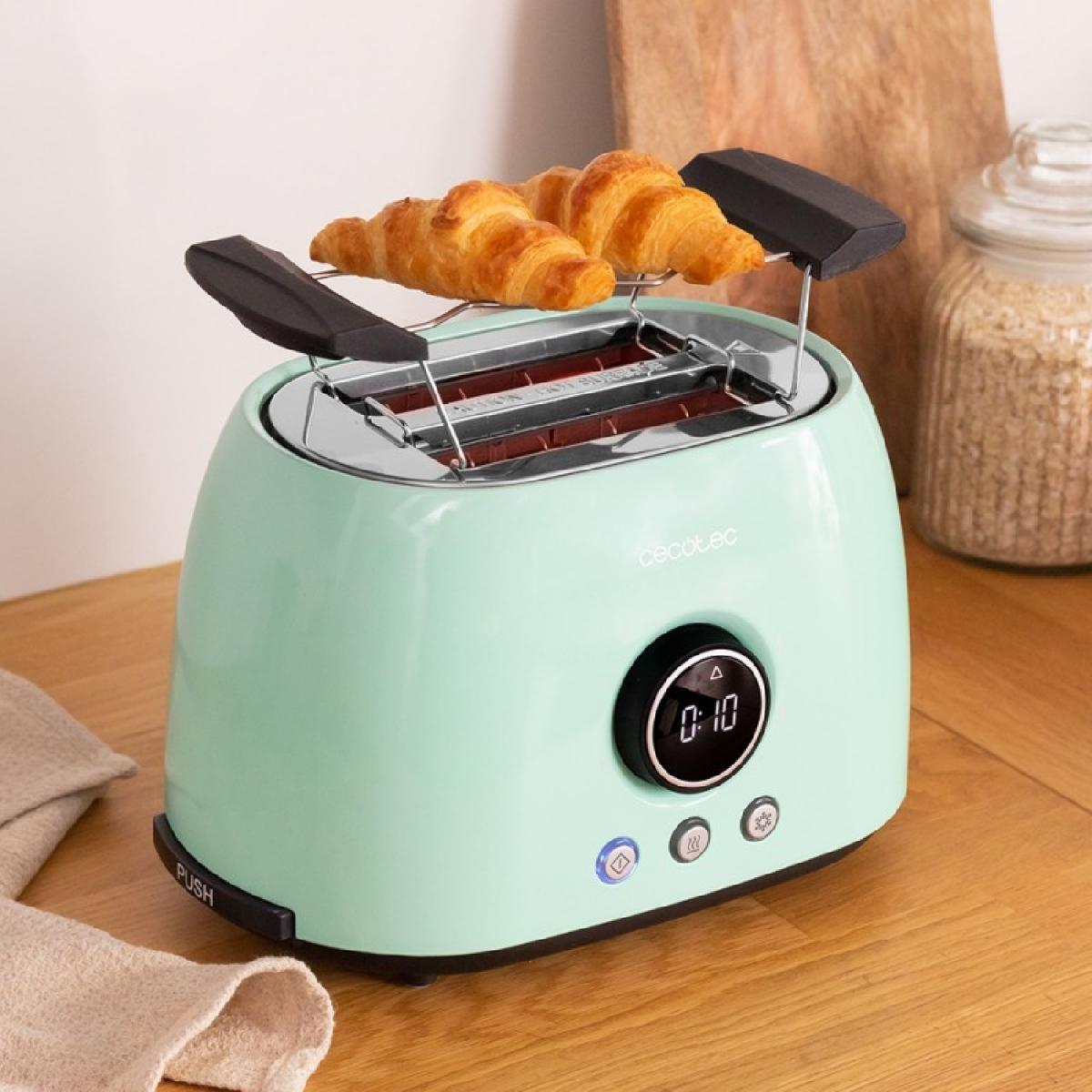 Cecotec Tostadores verticales Tostador Vertical Digital Classictoast 8000 Blue Double