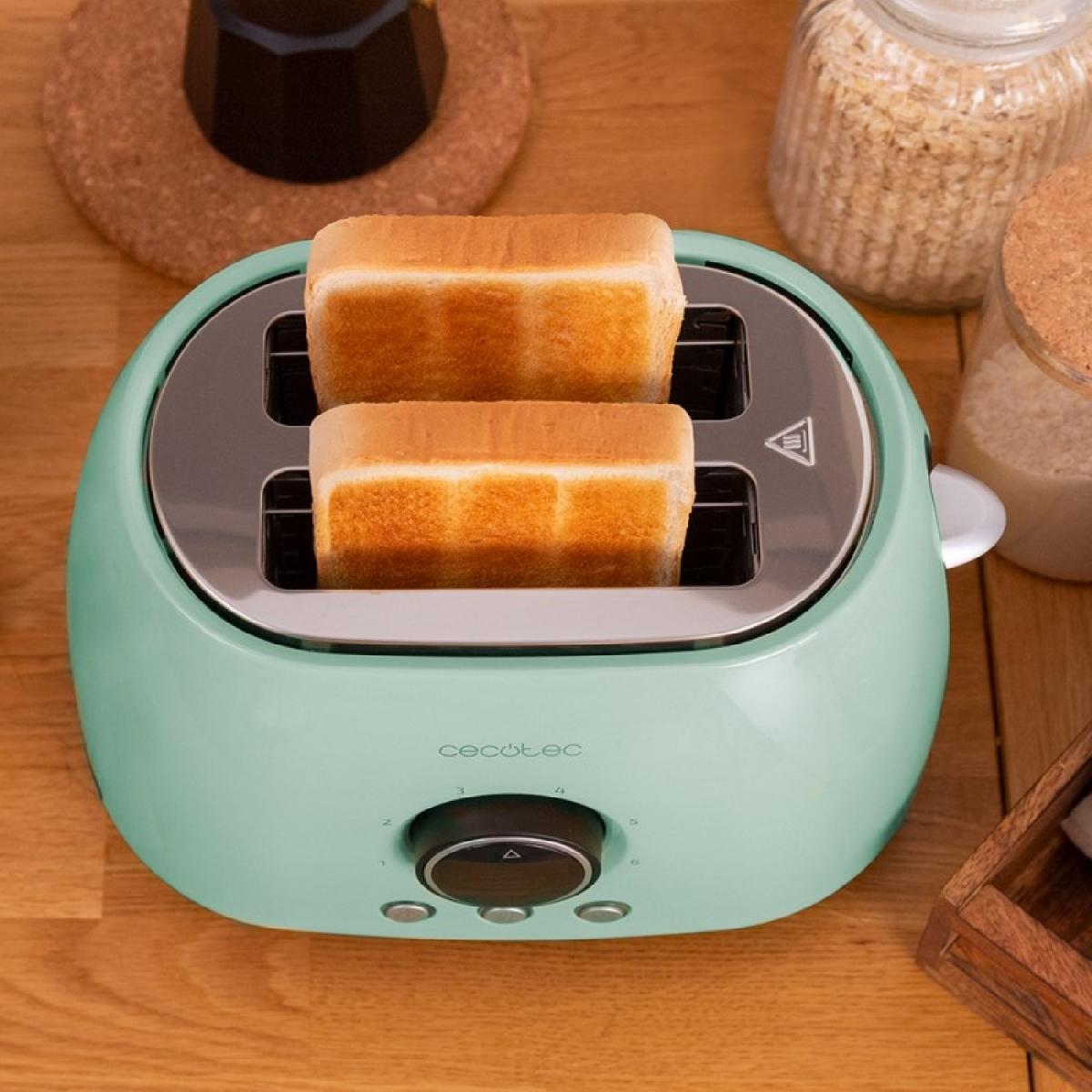 Cecotec Tostadores verticales Tostador Vertical Digital Classictoast 8000 Blue Double