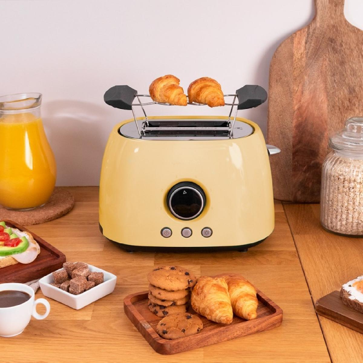 Cecotec Tostadores verticales Tostador Vertical Digital Classictoast 8000 Yellow Double
