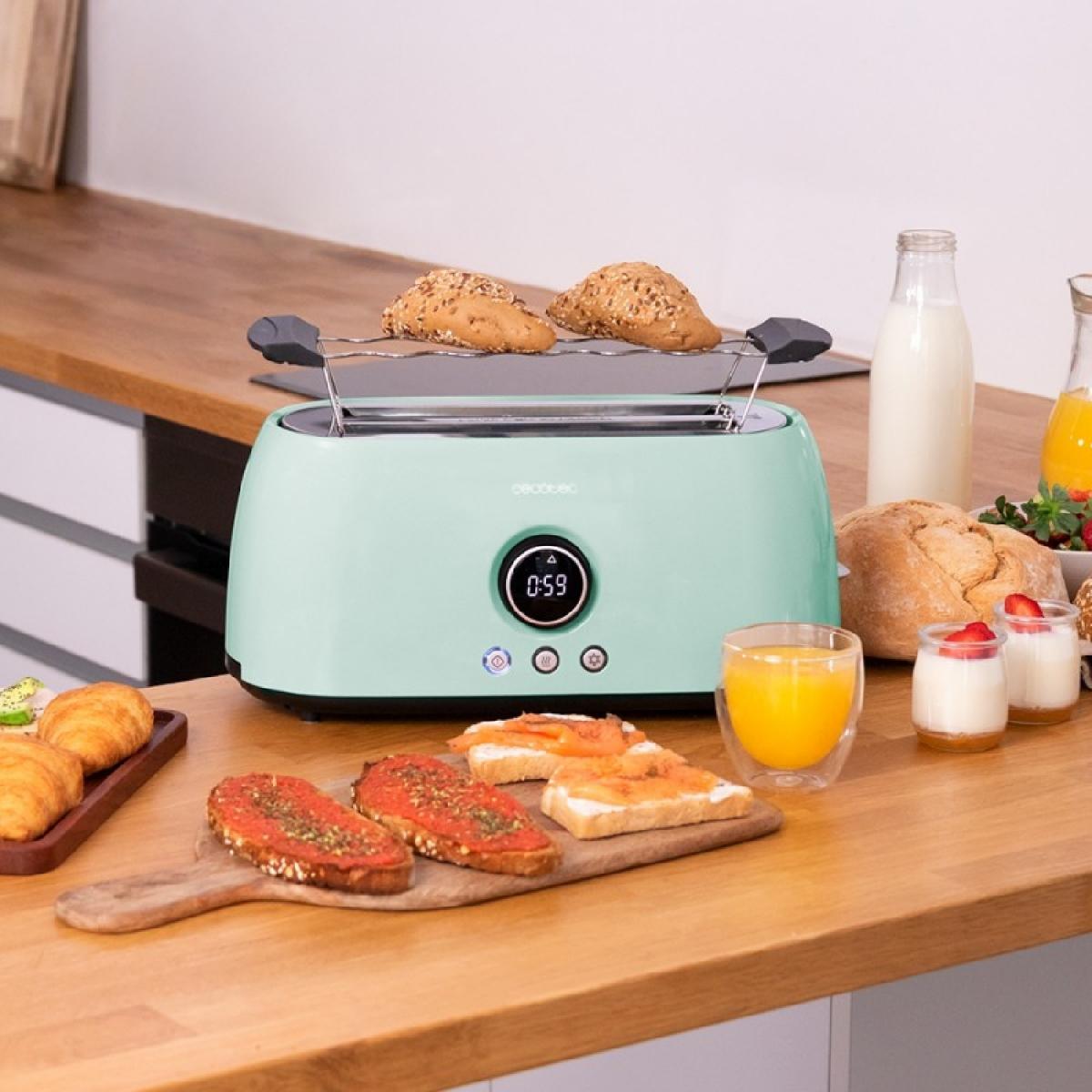 Cecotec Tostadores verticales Tostador Vertical Digital Classictoast 15000 Blue Extra Double