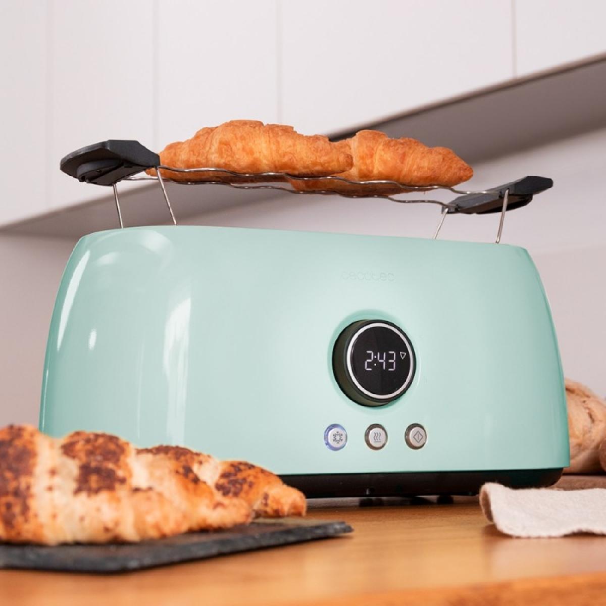 Cecotec Tostadores verticales Tostador Vertical Digital Classictoast 15000 Blue Extra Double