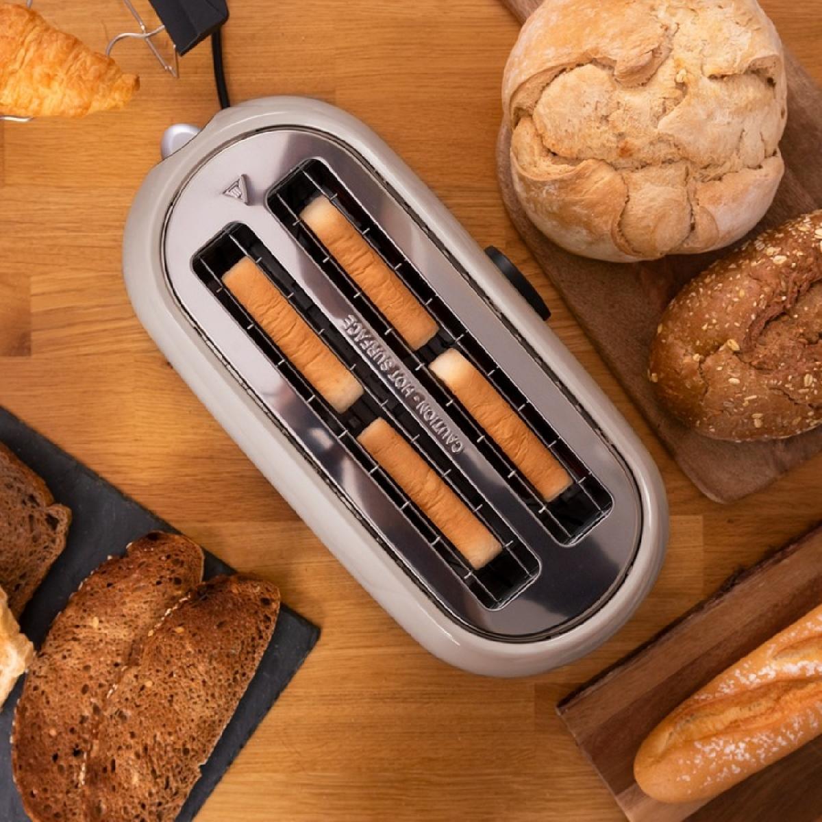 Cecotec Tostadores verticales Tostador Vertical Digital Classictoast 15000 Beige Extra Double